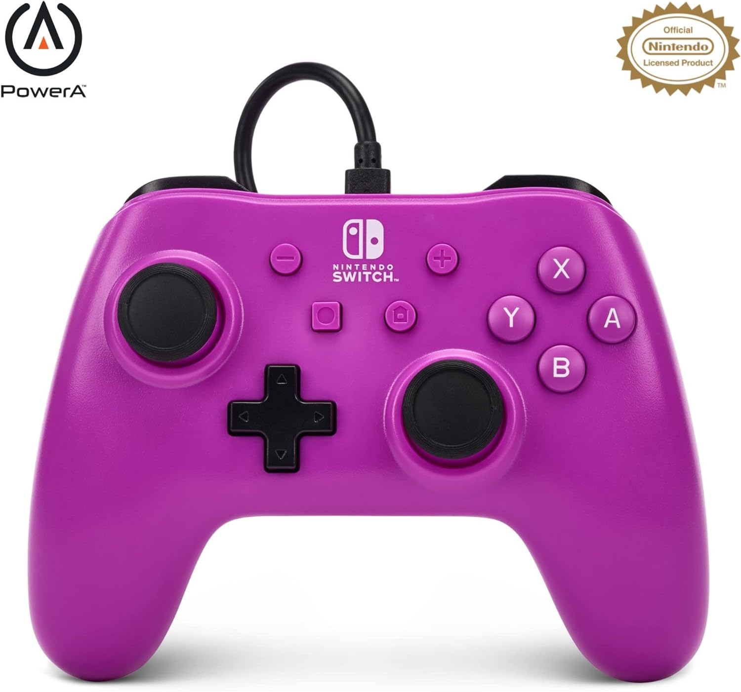 Mando consola POWER A SWITCH CON CABLE GRAPE morado